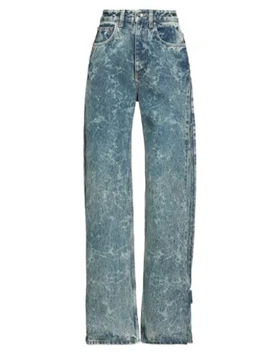 Rabanne Woman Jeans Blue Size 25 Cotton