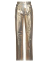 RABANNE RABANNE WOMAN JEANS GOLD SIZE 26 COTTON