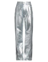Rabanne Metallic High-rise Straight Pants