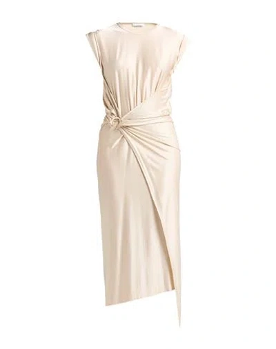 Rabanne Woman Maxi Dress Beige Size 8 Viscose, Elastane