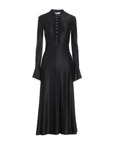 Rabanne Woman Maxi Dress Black Size 6 Viscose, Elastane