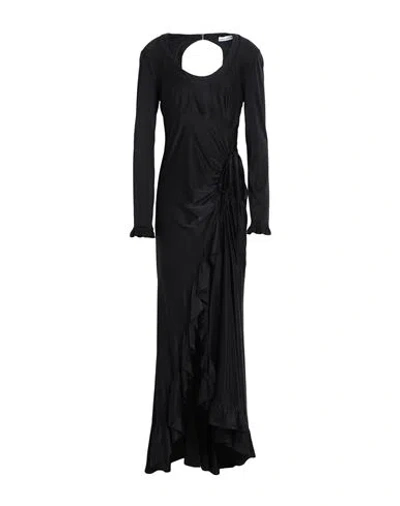 Rabanne Woman Maxi Dress Black Size 8 Viscose, Elastane