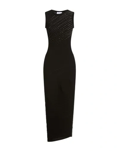 Rabanne Woman Maxi Dress Black Size M Cotton
