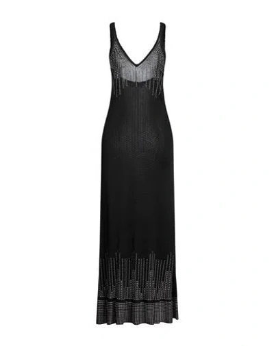 Rabanne Woman Maxi Dress Black Size S Viscose