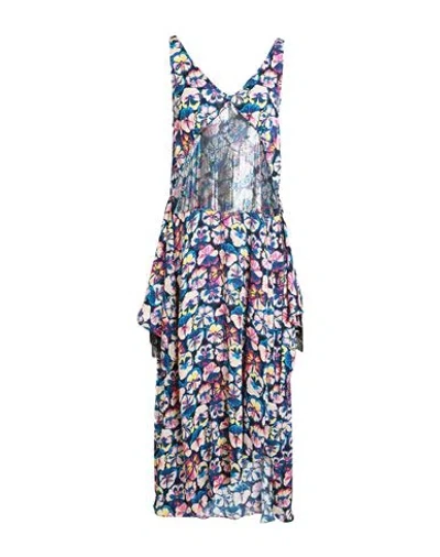 Rabanne Paco  Woman Long Dress Blue Size 8 Viscose