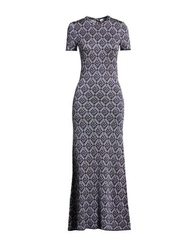 Rabanne Woman Maxi Dress Navy Size Xs Viscose, Cupro, Polyamide In Multi