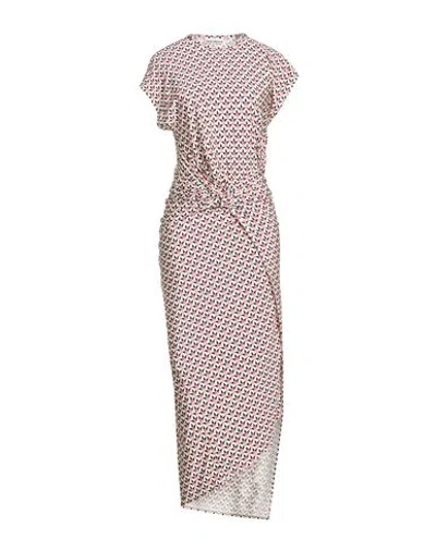 Rabanne Woman Maxi Dress Off White Size 4 Viscose, Elastane In Brown