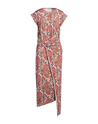 Rabanne Woman Maxi Dress Red Size 8 Viscose, Elastane