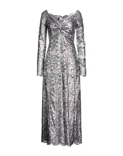 Rabanne Woman Maxi Dress Silver Size 6 Polyamide, Elastane