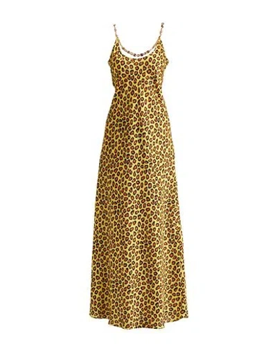 Rabanne Woman Maxi Dress Yellow Size 12 Polyester