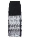Rabanne Woman Maxi Skirt Midnight Blue Size 6 Polyamide, Elastane, Viscose In Blue
