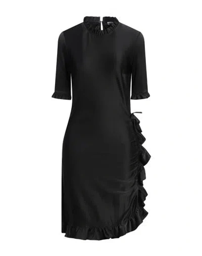 Rabanne Woman Midi Dress Black Size 12 Viscose, Elastane