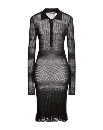 Rabanne Woman Midi Dress Black Size L Viscose