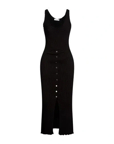 Rabanne Woman Midi Dress Black Size M Viscose, Polyester