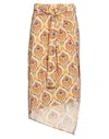 Rabanne Paco  Midi Skirts In Orange