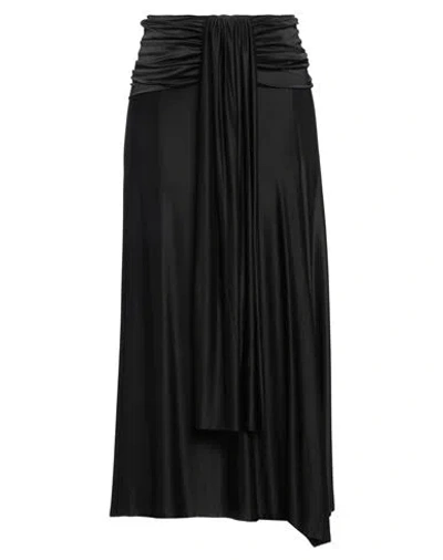 Rabanne Woman Midi Skirt Black Size 6 Viscose, Elastane