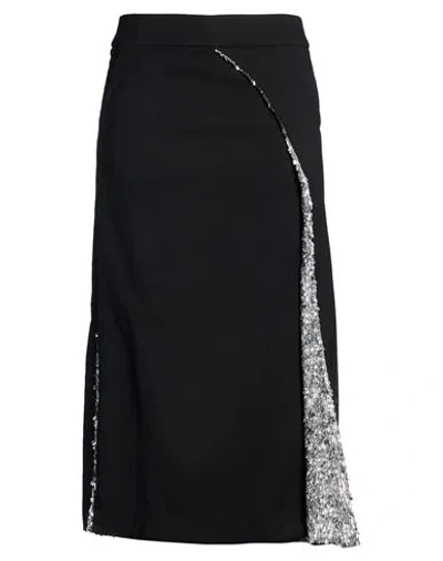 Rabanne Woman Midi Skirt Black Size 8 Polyester