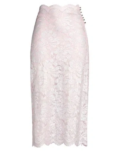 Rabanne Woman Midi Skirt Pink Size 6 Polyamide, Elastane