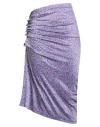 Rabanne Woman Midi Skirt Purple Size 10 Viscose, Elastane In Purple