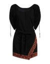 Rabanne Woman Mini Dress Black Size 4 Viscose, Polyamide In Black
