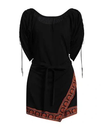Rabanne Woman Mini Dress Black Size 4 Viscose, Polyamide