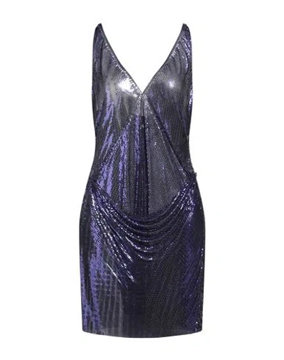 Rabanne Woman Mini Dress Purple Size 8 Aluminum