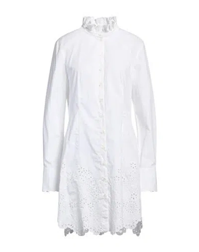 Rabanne Woman Mini Dress White Size 6 Organic Cotton