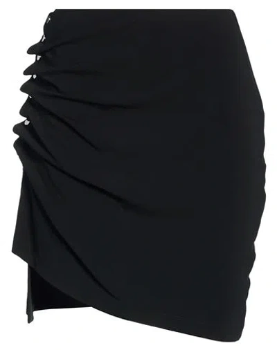 Rabanne Woman Mini Skirt Black Size 10 Viscose, Elastane
