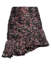 Rabanne Woman Mini Skirt Black Size 6 Viscose, Silk In Black