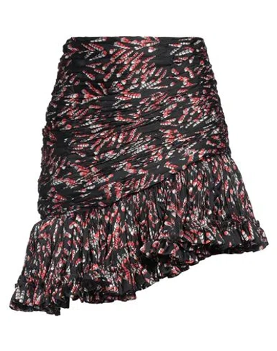 Rabanne Woman Mini Skirt Black Size 6 Viscose, Silk