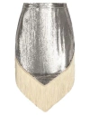 Rabanne Metallic Mesh Fringed Mini Skirt In Gold