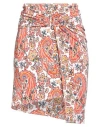 Rabanne Woman Mini Skirt Orange Size 10 Viscose, Elastane