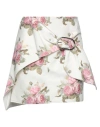Rabanne Woman Mini Skirt White Size 10 Cotton, Viscose In White