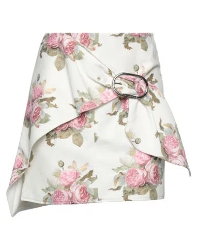 Rabanne Woman Mini Skirt White Size 10 Cotton, Viscose