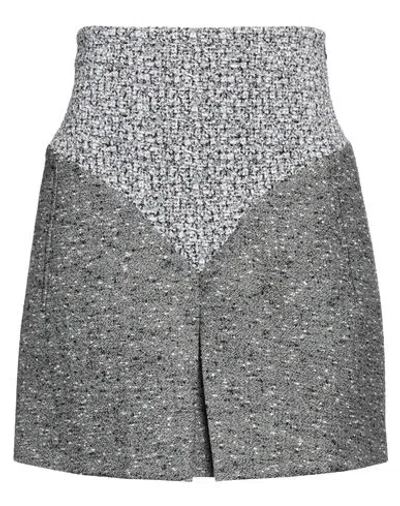 Rabanne Woman Mini Skirt White Size 10 Wool, Polyamide, Polyester, Elastane