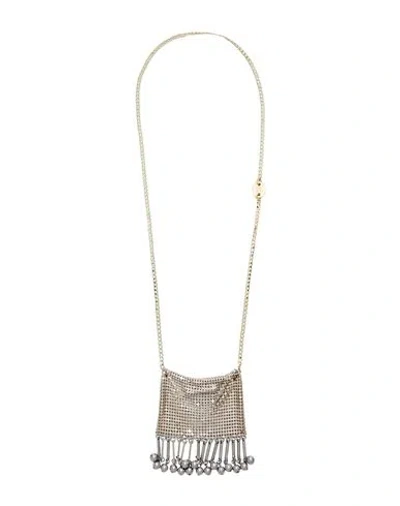 Rabanne Woman Necklace Gold Size - Aluminum, Brass, Plastic, Zamak