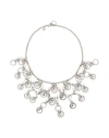 Rabanne Sphere Crystal Necklace In Silver