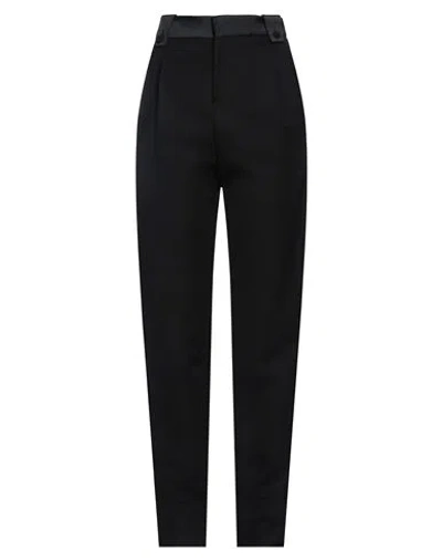 Rabanne Woman Pants Black Size 16 Wool, Polyester