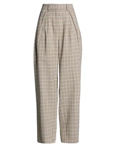 Rabanne Woman Pants Dark Brown Size 38 Wool, Elastane, Polyamide