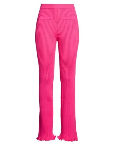 Rabanne Woman Pants Fuchsia Size L Cotton, Elastane In Brown
