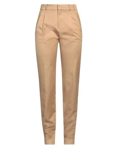 Rabanne Paco  Woman Pants Sand Size 16 Cotton In Beige