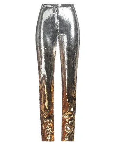 Rabanne Woman Pants Silver Size 8 Polyester