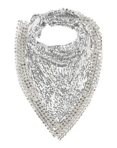 Rabanne Woman Scarf Silver Size - Metal