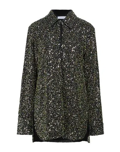 Rabanne Woman Shirt Black Size 10 Polyester