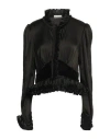 Rabanne Ruffle Panel Construction Top In Black