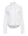 Rabanne Long-sleeve Cotton Shirt In White