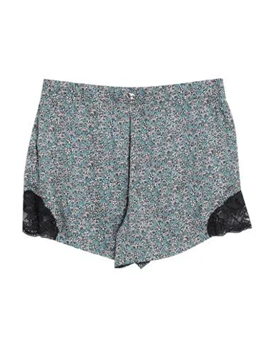 Rabanne Woman Shorts & Bermuda Shorts Dark Green Size 8 Polyester