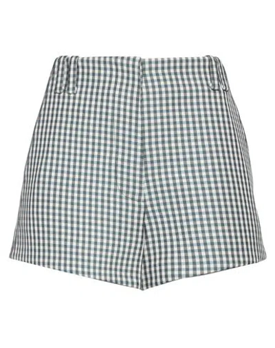 Rabanne Woman Shorts & Bermuda Shorts Pastel Blue Size 6 Wool, Silk, Viscose, Elastane