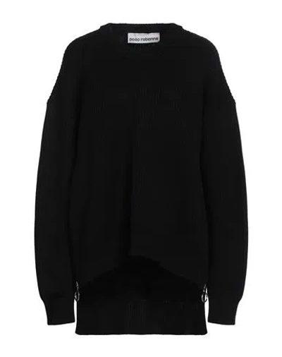 Rabanne Woman Sweater Black Size M Wool