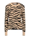 RABANNE RABANNE WOMAN SWEATER CAMEL SIZE L MERINO WOOL